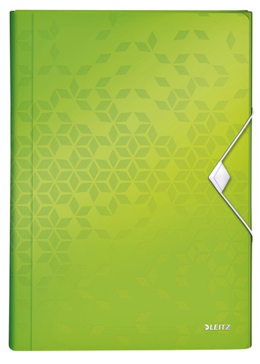 [510498] Trieur Leitz WOW pour A4 6 compartiments PP vert