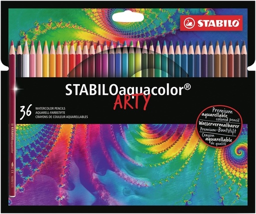 [639997] Kleurpotloden STABILO 1636 aquacolor Arty assorti etui à 36 stuks
