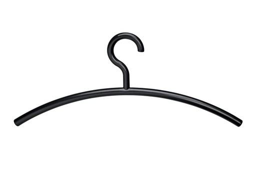 [495425] Cintre MAUL acrylique 460x190mm noir 5 pièces