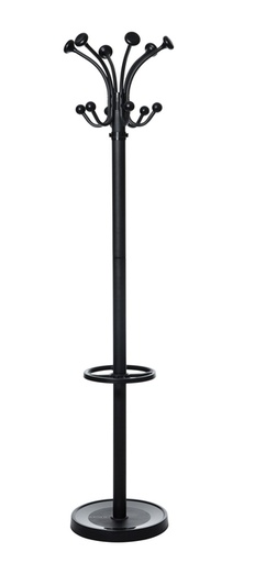 [495420] Portemanteau sur pied MAULnubis 176cm 20 crochets noir RAL9004
