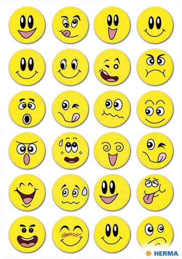 [818136] Etiket HERMA 3657 smiley met wiebeleffect