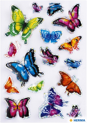 [818135] Stickers HERMA papillons ailes 3D