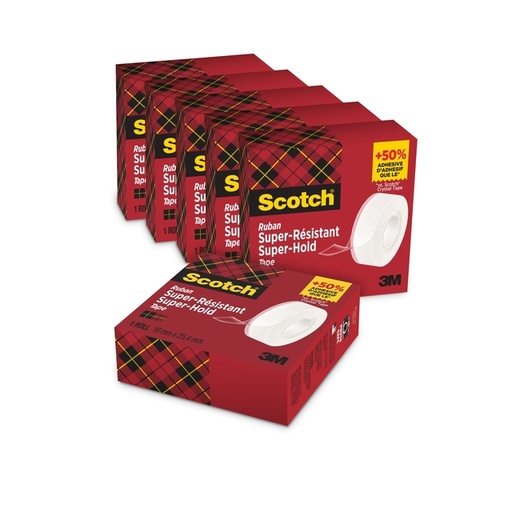 [801117] Ruban adhésif Scotch 700 Super Hold 25,4mx19mm transparent