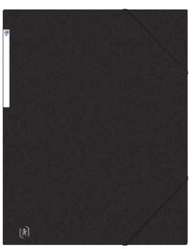 [510708] Chemise à élastique Oxford Top File+ A3 3 rabats 390g noir