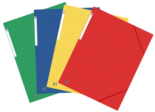 [510710] Elastomap Oxford Top File+ A3 3 kleppen 390gr assorti
