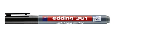[1000025] Whiteboardmarker edding 361 rond 1mm zwart