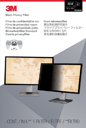 [436573] Privacy filter 3M 22" breedbeeld 16:10