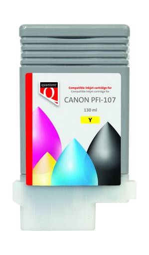 [842095] Inktcartridge Quantore alternatief tbv Canon PFI-107 geel