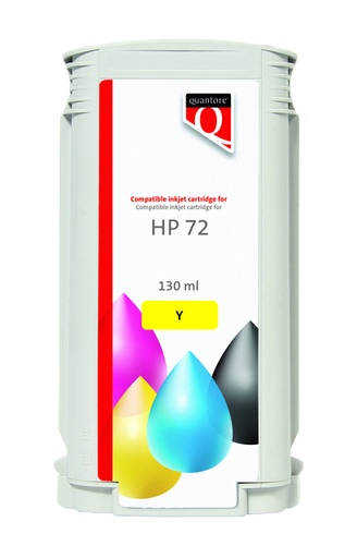 [841205] Inktcartridge Quantore alternatief tbv HP 72 C9373A geel