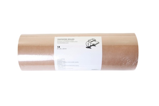 [820491] Papier d'emballage IEZZY 50cmx220m 70g kraft brun
