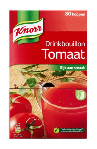 [891146] Drinkbouillon Knorr tomaat 80 stuks