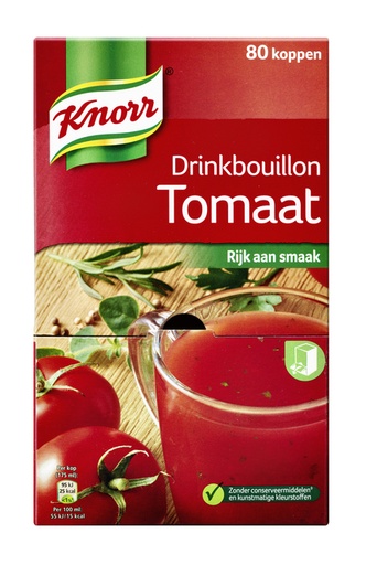 [891146] Drinkbouillon Knorr tomaat 80 stuks