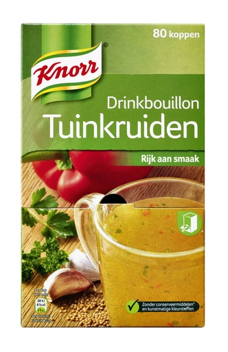 [891147] Bouillon à boire Knorr aux herbes 80 pièces