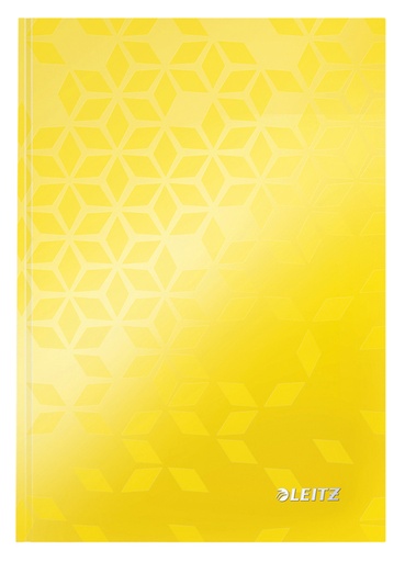[011658] Cahier Leitz WOW A5 160 feuilles 90g ligné jaune