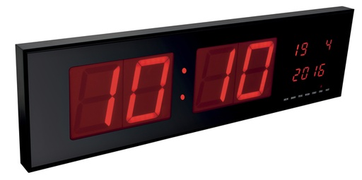 [1000092] Horloge murale Perel avec écran LED