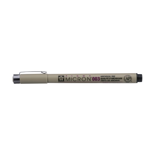[1000051] Fineliner Sakura Pigma Micron 003 0,15mm noir