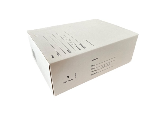 [820481] Boîte d'expédition postale IEZZY 3 240x170x80mm blanc
