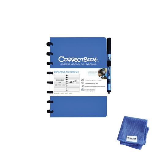 [1000205] Carnet de notes Correctbook A5 ligné 40 pages Earthy Blue