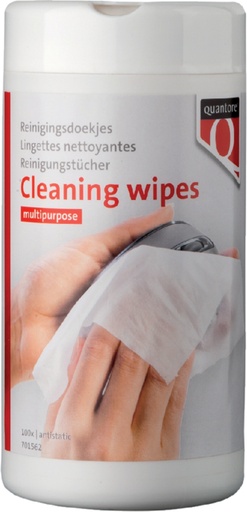 [701562] Distributeurs Quantore 100 lingettes nettoyantes universelles