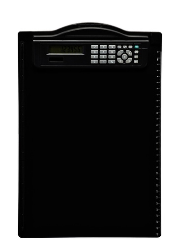 [1000304] Porte-bloc MAUL A4 portrait + calculatrice noir