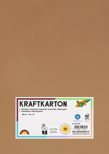 [1000295] Kraftpapier Folia A4 230gr 50 vel