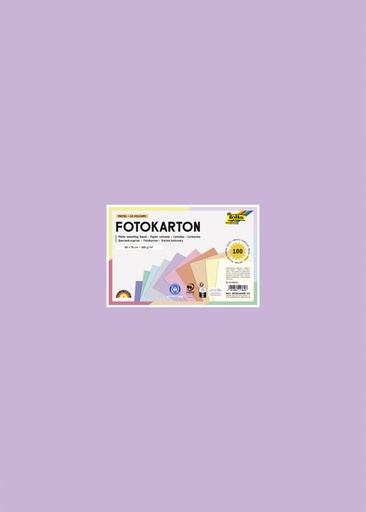 [1000297] Carton photo Folia 50x70cm 300g 100 feuilles pastel assorti