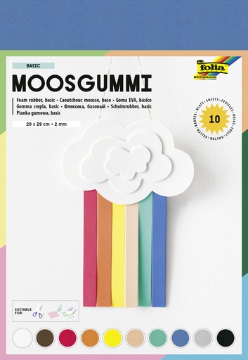 [1000286] Foam Folia 20x29cm basic 10 kleuren