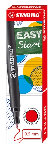 [790683] Rollerpenvulling STABILO Easyoriginal  medium rood doosje à 3 stuks