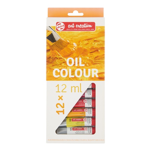 [1386382] Peinture à l'huile Talens Art Creation set 12 tubes 12ml