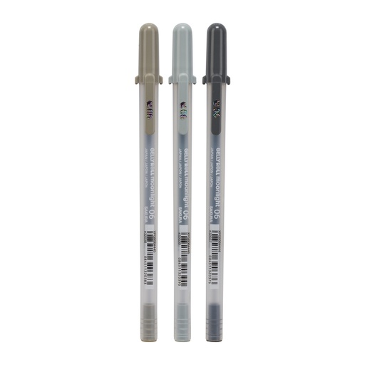 [1385325] Stylo gel Sakura Gelly Roll Moonlight 06 Urban set 3 couleurs