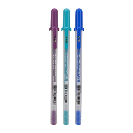 [1385337] Roller Gel Sakura Gelly Roll Moonlight 06 Galaxy set 3 couleurs