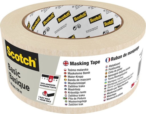 [1386802] Afplaktape Scotch Basic 48mmx50m beige