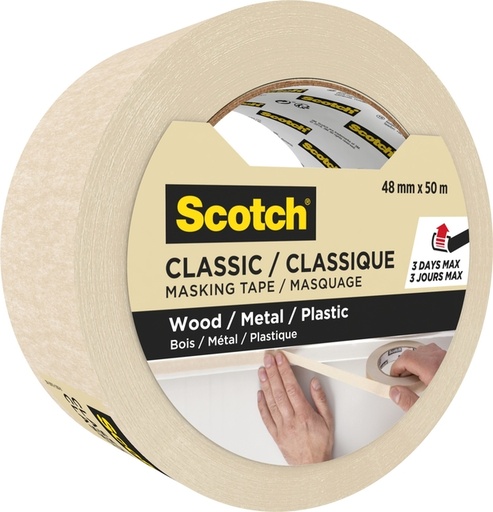 [1386798] Ruban de masquage Scotch Classic 48mmx50m beige