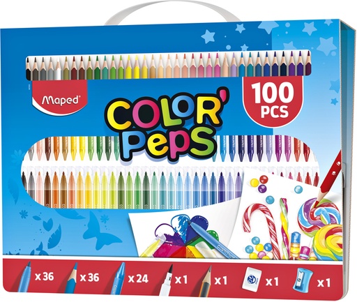 [1386641] Tekenset Maped Color'Peps 100-delig