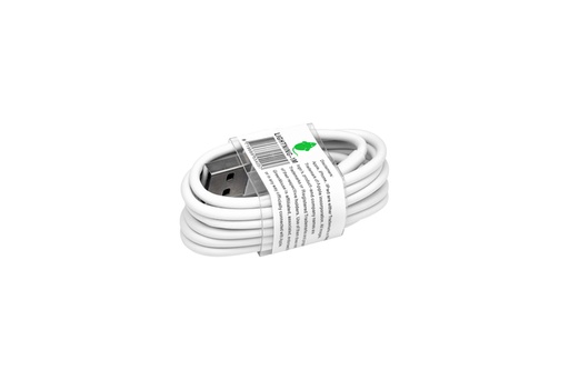 [414417] Câble Green Mouse USB Lightning-A 1 mètre blanc