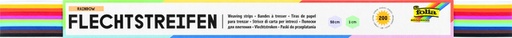 [1386922] Bandes à tresser Folia 130g 50x1cm assorti 200 bandes