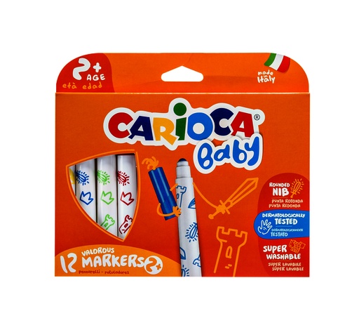 [1386825] Feutre Carioca Baby set 12 couleurs