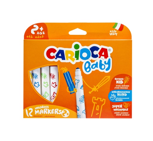 [1386825] Feutre Carioca Baby set 12 couleurs