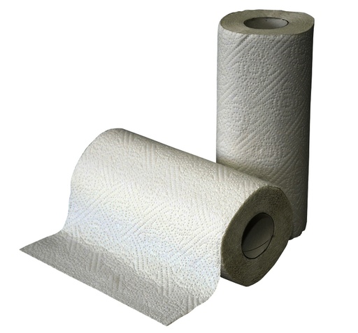 [1386887] Rouleau essuie-tout Cleaninq 2 épaisseurs 50 feuilles 16x 2 rouleaux blanc