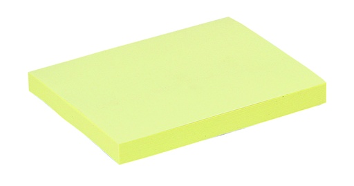 [392609] Bloc mémos Quantore 76x101mm jaune 100 feuilles