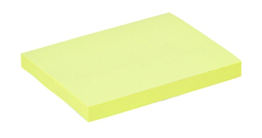 [392609] Bloc mémos Quantore 76x101mm jaune 100 feuilles