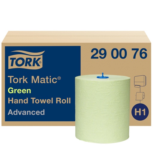 [1386624] Essuie-mains Tork H1 Matic Advanced 290076 2 épaisseurs 150m vert