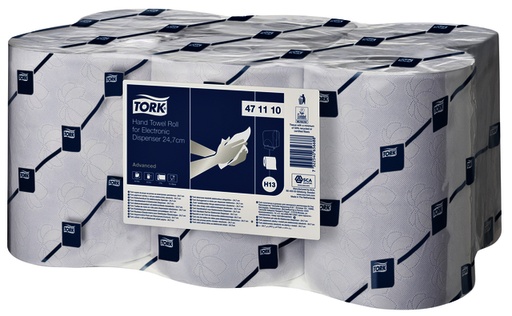 [1386621] Handdoekrol Tork H13 advanced voor sensorsystemen 2-laags 143m wit 471110