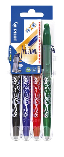 [1000146] Roller PILOT FriXion Set2Go Medium basique assorti 4 pièces