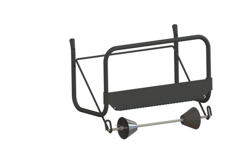 [1386983] Poetspapierdispenser Euro Products M1 muurstandaard zwart 438304