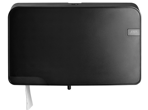 [1386991] Distributeur papier toilette QuartzLine Q5 441057 Mini Jumbo Duo noir
