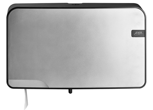 [1387010] Distributeur papier toilette QuartzLine Q5 441097 Mini Jumbo Duo argent
