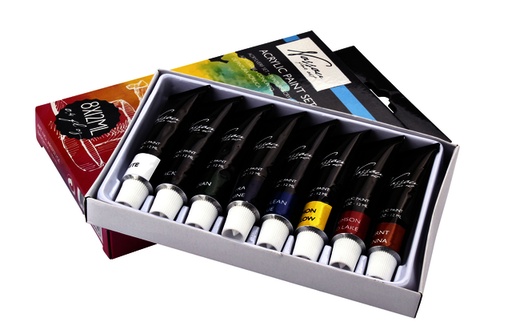 [1387101] Acrylverf Nassau Art set met 8 kleuren