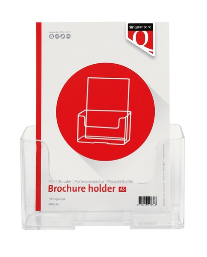 [506336] Porte-brochures Quantore A5 transparent
