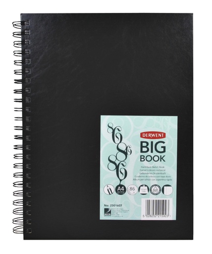 [1387077] Bloc croquis Derwent Big Book A4 couverture rigide